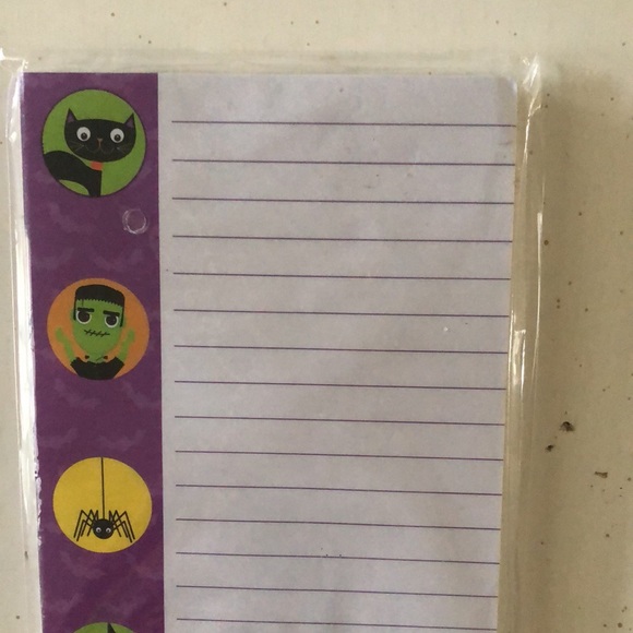 Halloween Magnetic notepad, Fridge notepad, Grocery List notepad Halloween gift - Picture 2 of 9